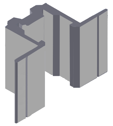 Click Shelving Framing Wall Uprights